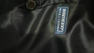 Abrigo Burberry Clásico Negro Modelo Antiguo
