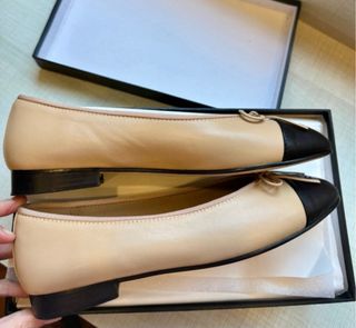 Chanel Bailarinas Clásicas Bicolor Talla 39