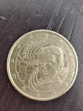 Moneda 50 céntimos Croacia Nikola Tesla 2023