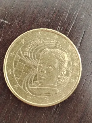 Moneda 50 céntimos Croacia Nikola Tesla 2023