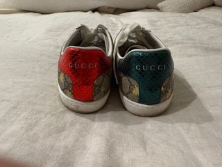 Zapatillas Gucci Ace Bee Marrón y Dorado