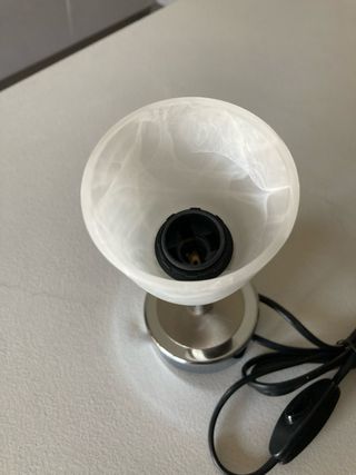 Applique lampada vetro e metallo