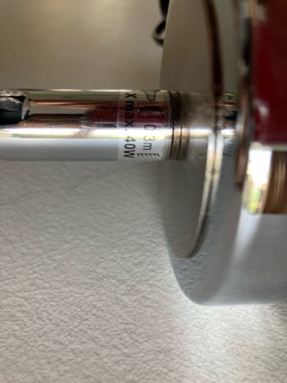 Applique lampada vetro e metallo