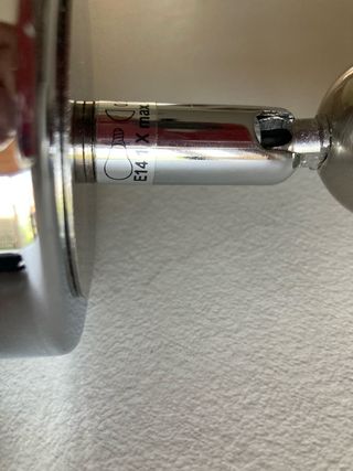 Applique lampada vetro e metallo