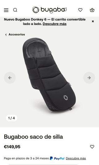 Saco de silla Bugaboo negro