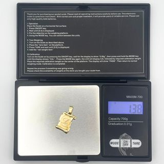 Colgante Oro 18K, Pergamino Letra L, 1.38gr