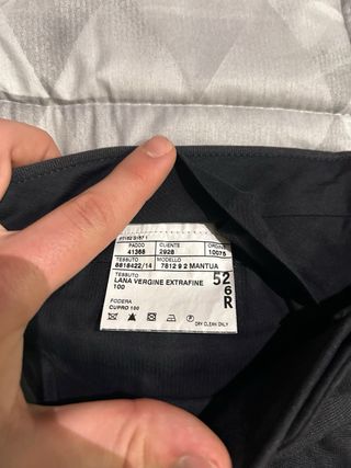 Abito Corneliani Uomo Grigio Taglia 52 100% Lana