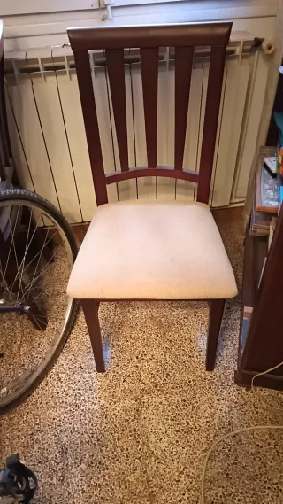 Mesa comedor y 6 sillas madera