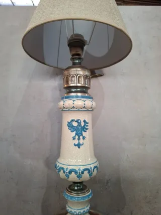 Lámpara cerámica estilo vintage con águila