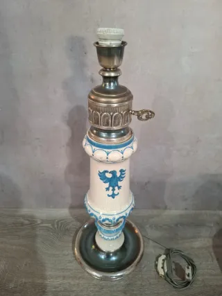 Lámpara cerámica estilo vintage con águila