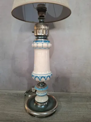 Lámpara cerámica estilo vintage con águila