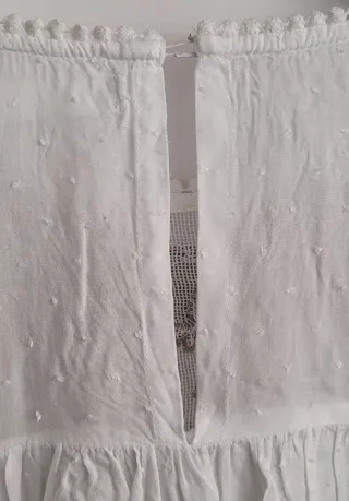 Blusa Sfera Algodón Bordada Talla M