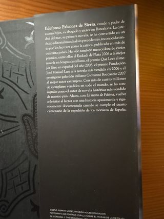 La mano de Fátima (Novela histórica)