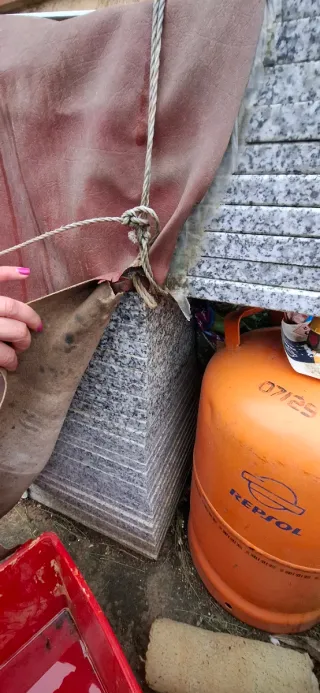 Peldaños de granito para escaleras de 12 peldaños