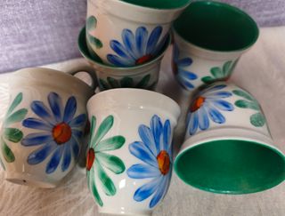 Juego de café vintage flores