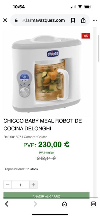 Chicco Easy Meal Procesador de Alimentos para Bebé