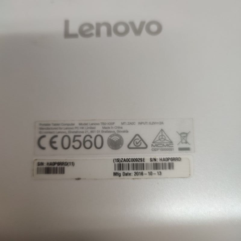 Tablet Lenovo TB2-X30F AVERIADA afbeelding 5