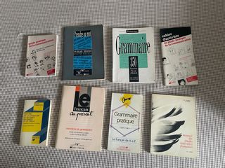 Lote de libros gramática francesa.