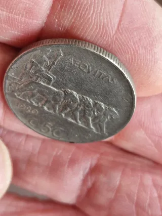 Moneta 50 Centesimi 1920 Vittorio Emanuele terzo