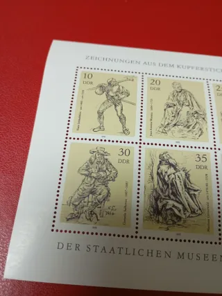 Sellos DDR - Dibujos Kupferstichkabinett