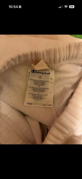 Pantaloni tuta Champion bianchi