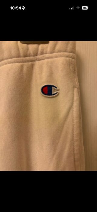 Pantaloni tuta Champion bianchi