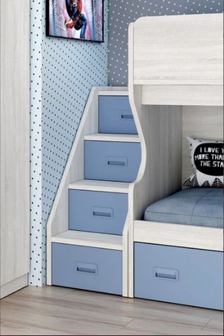 LITERA CON ESCALERA DE CAJONES LIDER2