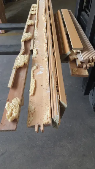 Puerta blindada roble con jambas