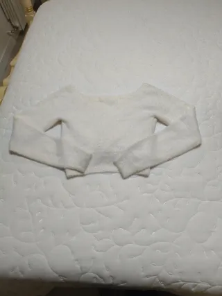 Jersey corto suave blanco talla única