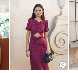 Vestido midi invitada estampado