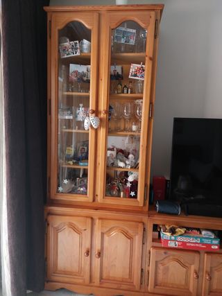 Mueble de salón modular de pino