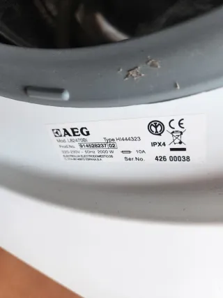 Lavadora Integrada en mueble cocina AEG Lavamat