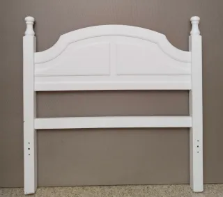 Cabecero madera maciza blanco