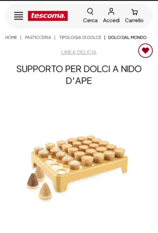 Tescoma supporto stampo dolci nido d'ape