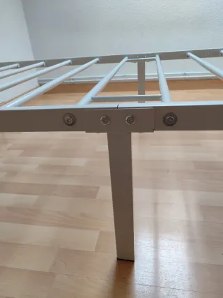 Estructura Cama Metal 90x190 Blanca