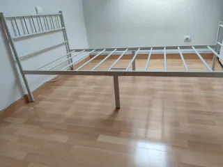 Estructura Cama Metal 90x190 Blanca