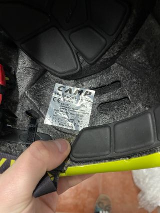 Casco CAMP Negro y Amarillo