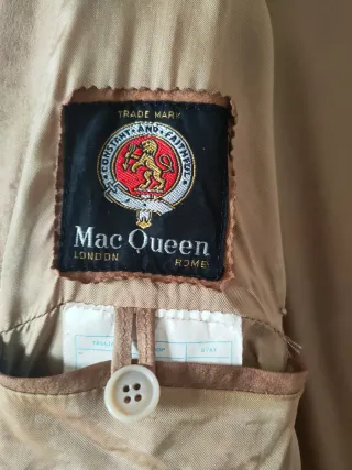 Giacca scamosciata in pelle (Renna) marrone chiaro