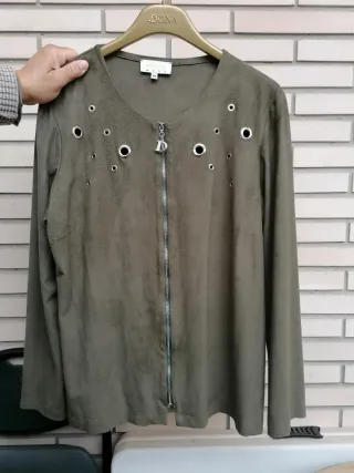 Chaqueta Dona Moda Verde Talla 44