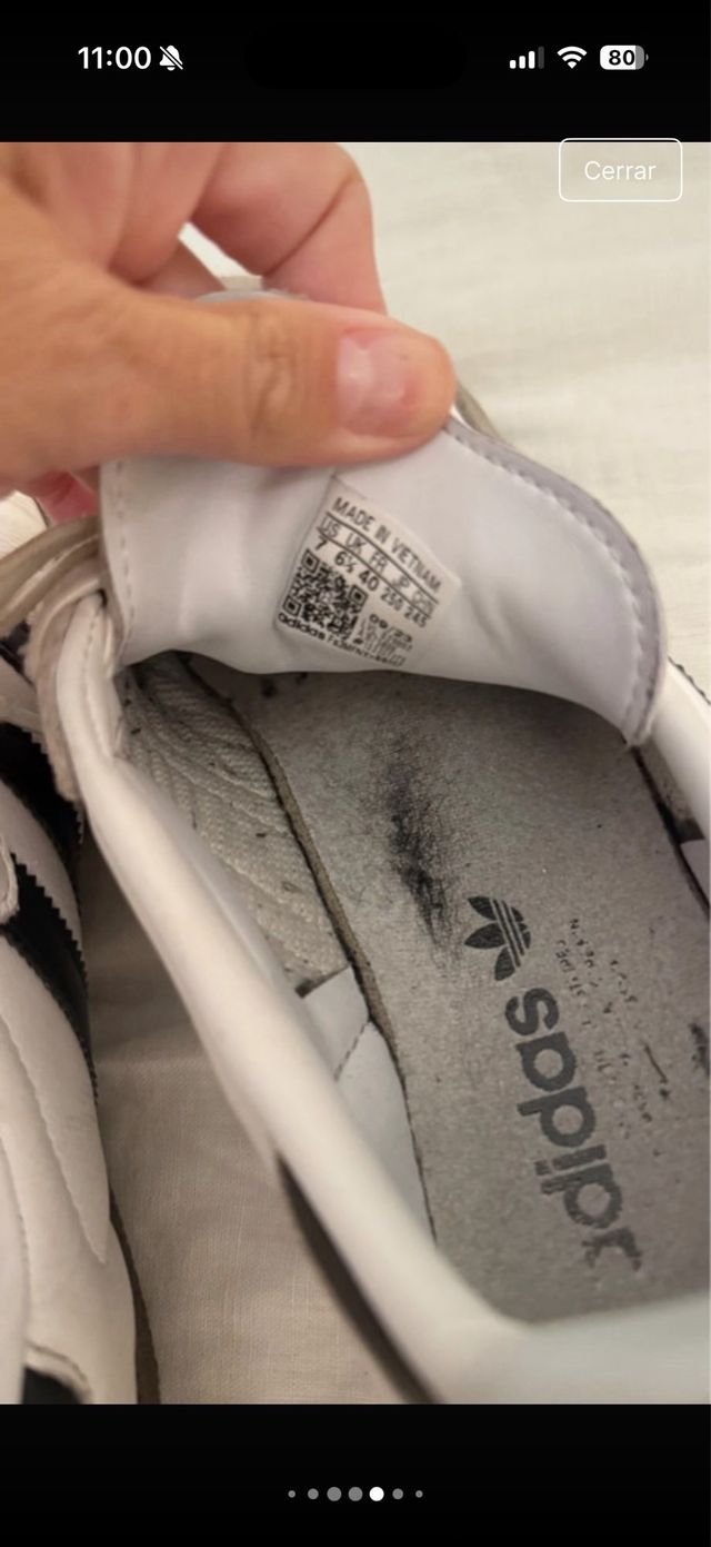 Adidas Samba Piel Blancas y Negras