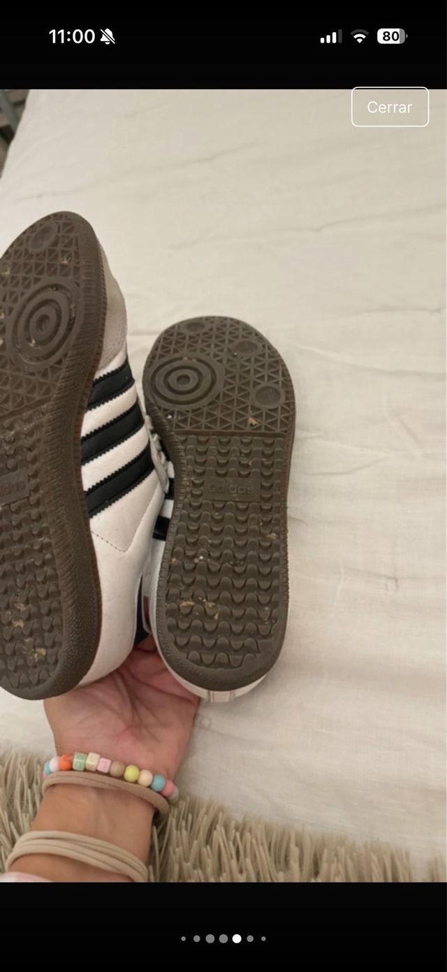 Adidas Samba Piel Blancas y Negras