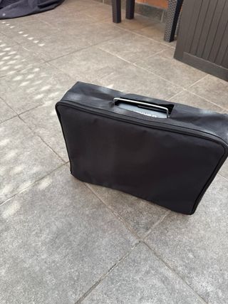 Barbacoa Portátil Negra y Plateada