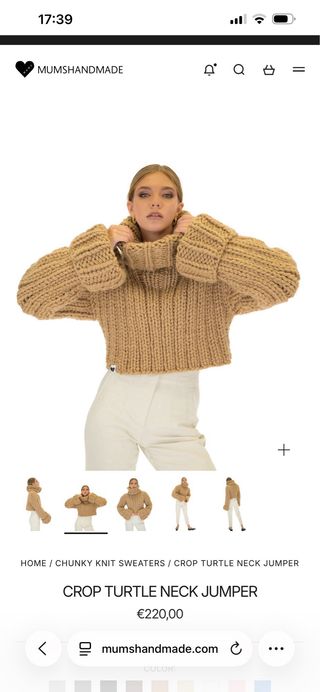 Jersey MUMSHANDE cuello alto crop