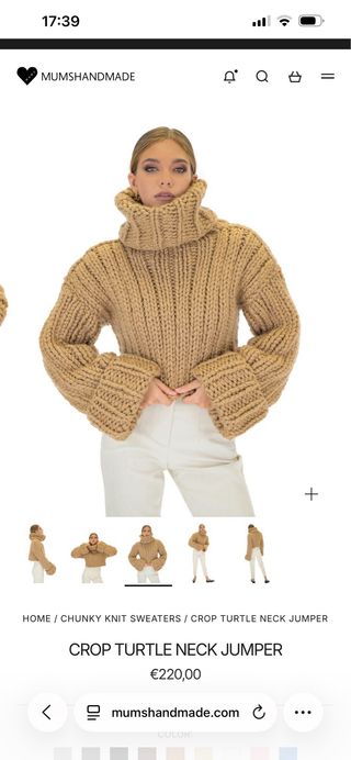 Jersey MUMSHANDE cuello alto crop