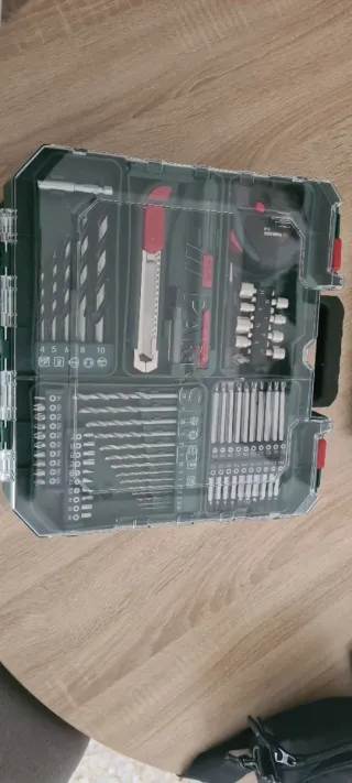 Taladro Atornillador Parkside + Accesorios