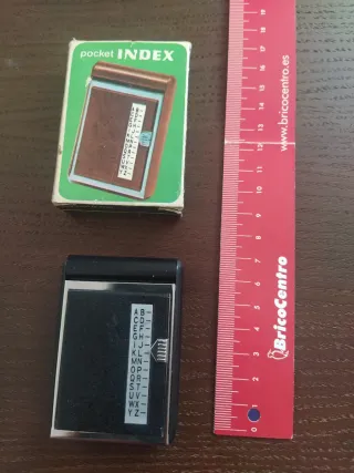 Mini agenda telefónica antigua