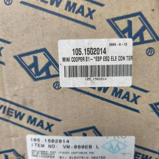 RETROVISOR IZQUIERDO MINI COOPER NUEVO 1051502014