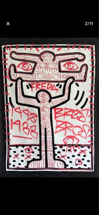 Cuadro Freda People X Haring Voodoo