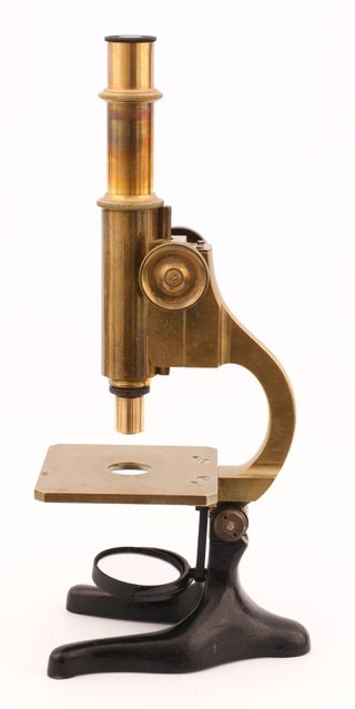 Microscopio Antiguo Inglés c.1900 Latón