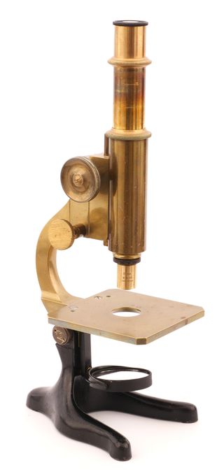 Microscopio Antiguo Inglés c.1900 Latón